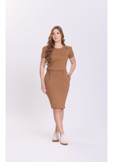 Conjunto Karina Em Moletinho Bege Hapuk Outono/Inverno 2026