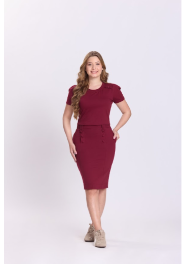 Conjunto Karina Em Moletinho Bordo Hapuk Outono/Inverno 2026