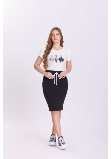 Conjunto Camelia Em Crepe Preto Hapuk Outono/Inverno 2026