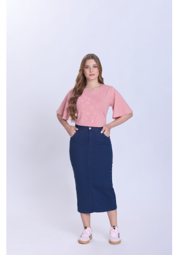 Saia Simone Em Jeans Azul Hapuk Primavera/Verão 2027