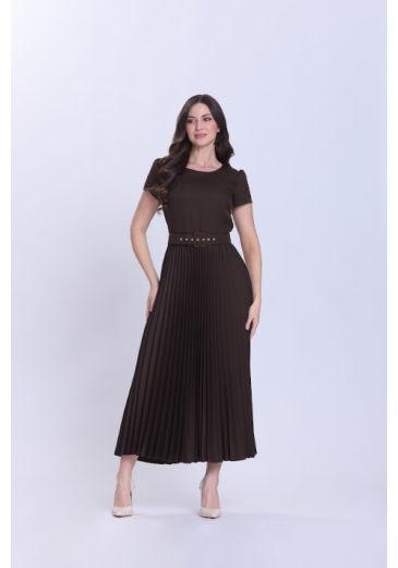 Vestido Luana Em Alfaiataria Marrom Hapuk Primavera/Verão 2027
