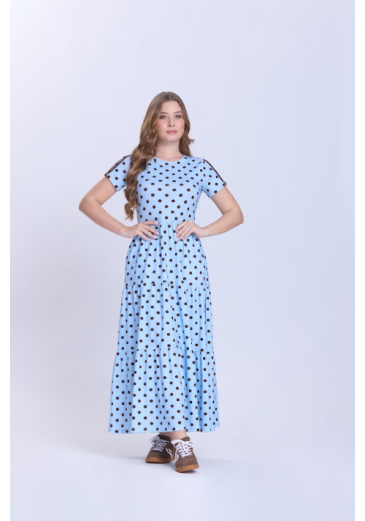 Vestido Melissa Em Malha Azul Hapuk Primavera/Verão 2027