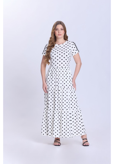 Vestido Melissa Em Malha Branco Hapuk Primavera/Verão 2027