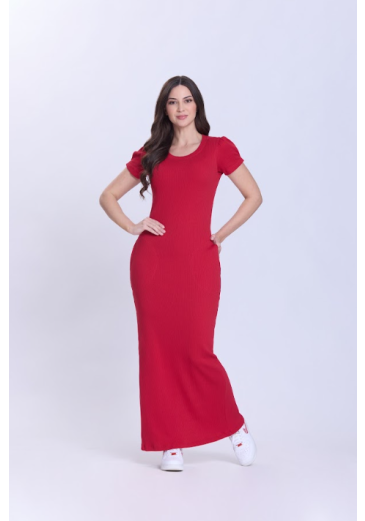 Vestido Maria Rita Em Malha Vermelha Hapuk Primavera/Verão 2027