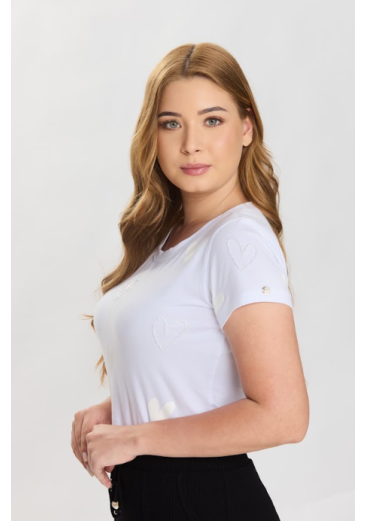 Blusa Cecilia Em Malha Branca Hapuk Primavera/Verão 2027
