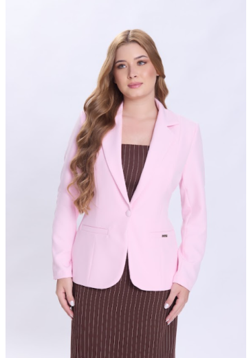 Blazer Tereza Em Alfaiataria Rosa Hapuk Primavera/Verão 2027