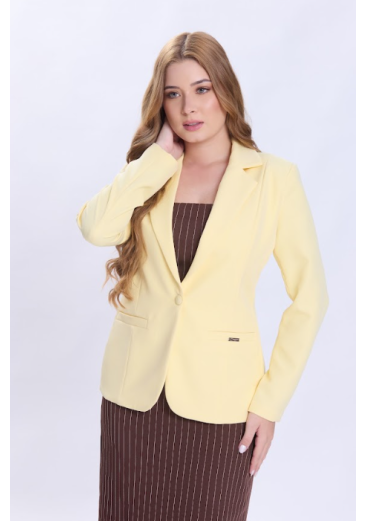 Blazer Tereza Em Alfaiataria Amarelo Hapuk Primavera/Verão 2027