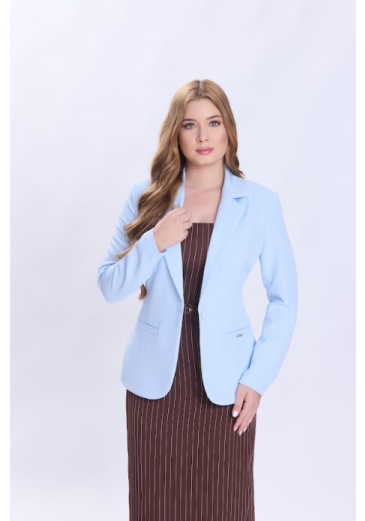 Blazer Tereza Em Alfaiataria Azul Hapuk Primavera/Verão 2027