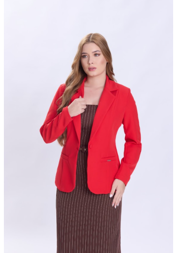 Blazer Tereza Em Alfaiataria Vermelho Hapuk Primavera/Verão 2027