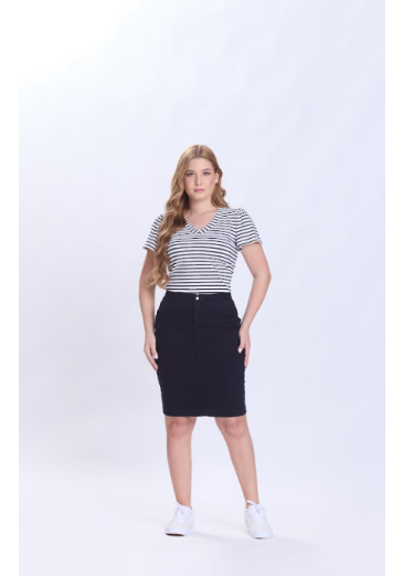 Conjunto Poliana Em Malha Azul Marinho Hapuk Primavera/Verão 2027