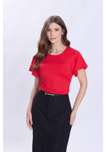 Blusa Flaviana Em Malha Vermelho Hapuk Primavera/Verão 2027