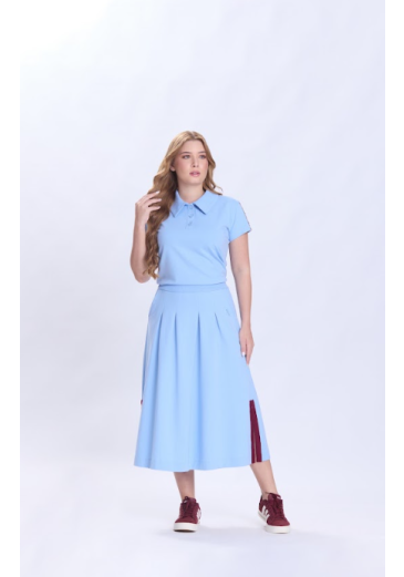 Conjunto Catherine Em Moletinho Azul Hapuk Primavera/Verão 2027