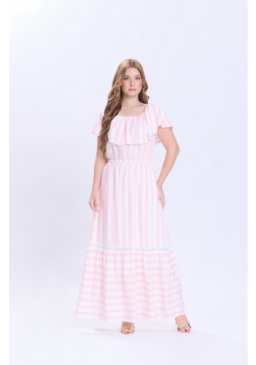 Vestido Bety Em Viscose Rosa  Hapuk Primavera/Verão 2027