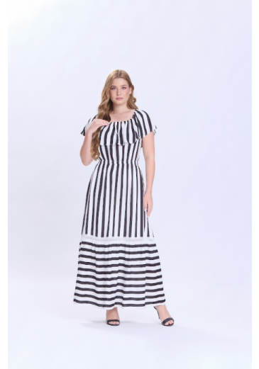 Vestido Bety Em Viscose Preto Hapuk Primavera/Verão 2027