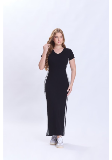 Vestido Cleo Em Malha Preto Hapuk Primavera/Verão 2027