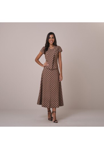 Conjunto Ana Em Marrat Estampado No Poa Tata Martello Primavera/Verão 2026