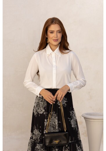 Camisa Andreia Em Toque De Seda Jany Pim Outono/Inverno 2026