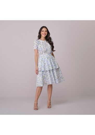 Vestido Veronica Em Algodão Santorini Branco Tata Martello Primavera/Verão 2026