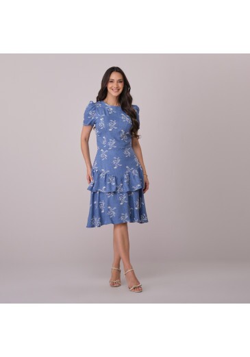 Conjunto Agatha Em Crepe Jade Azul Tata Martello Primavera/Verão 2026
