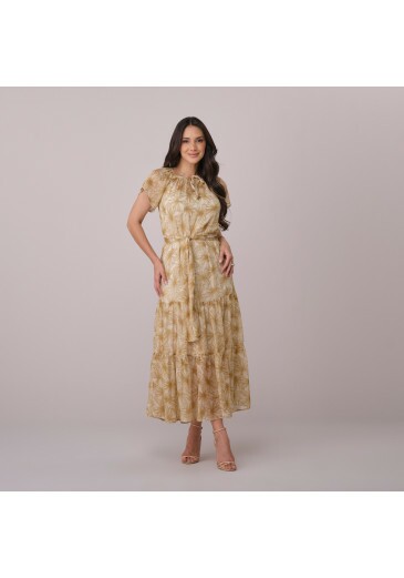 Vestido Dulce Em Iris Print Tata Martello Primavera/Verão 2026