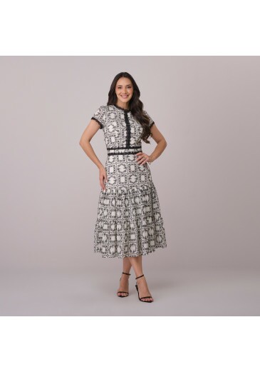 Vestido Bela Em Algodão Bordado Preto Tata Martello Primavera/Verão 2026