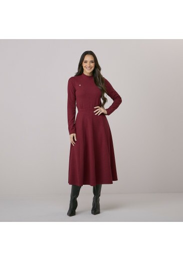Conjunto Gisele Em Malha Marsala Tata Martello Outono/Inverno 2026