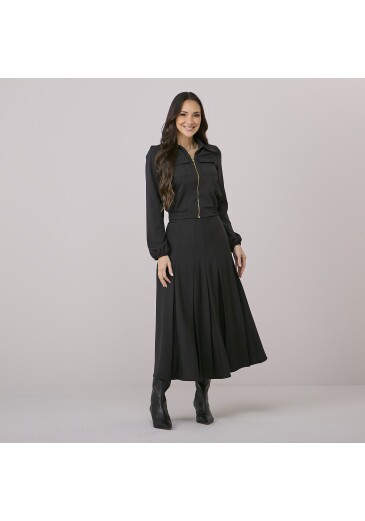 Conjunto Alane Em Alfaiataria Ronca Preto Tata Martello Outono/Inverno 2026
