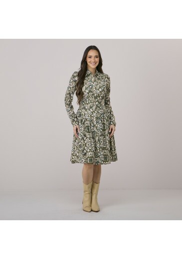 Vestido Izabel Em Lyocel Verde Tata Martello Outono/Inverno 2026