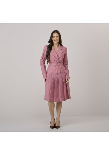 Conjunto Taila Em Alfaiataria Rosa Tata Martello Outono/Inverno 2026
