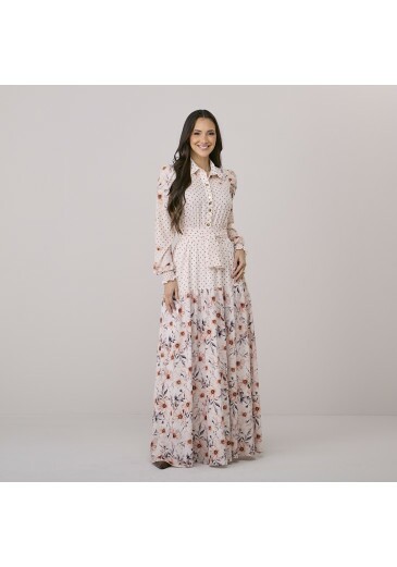 Vestido Jaque Em Crepe Gloss Rose Tata Martello Outono/Inverno 2026