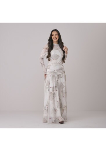 Conjunto Eva Em Tule Estampa Exclusiva TM Tata Martello Outono/Inverno 2026