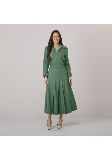 Conjunto Alane Em Alfaiataria Ronca Verde Tata Martello Outono/Inverno 2026