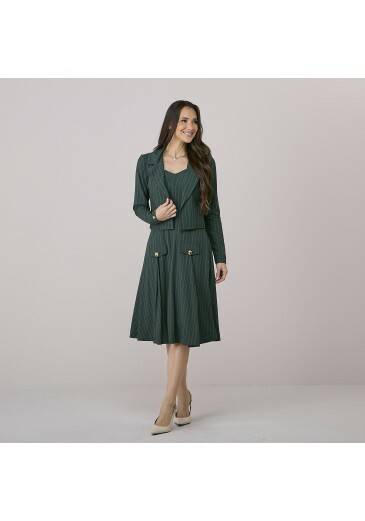 Conjunto Graciela Em Alfaiataria Verde Tata Martello Outono/Inverno 2026