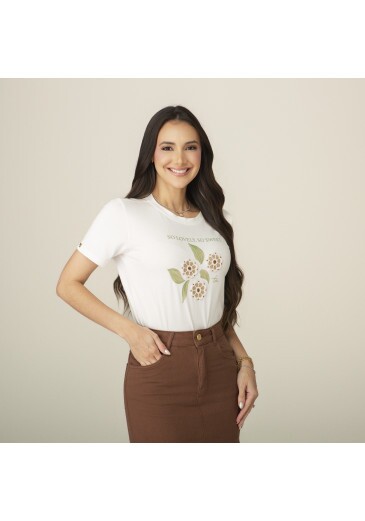 Blusa Vilma Em Algodão Com Estampa E Aplicação Tata Martello Primavera/Verão 2027