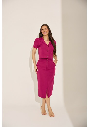 Conjunto Diva Em Alfaiataria Premium Rosa Tata Martello Primavera/Verão 2027