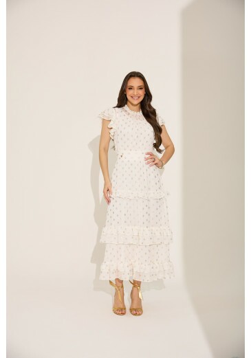 Vestido Pietra Em Crepe Off Tata Martello Primavera/Verão 2027