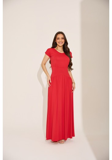 Vestido Amelia Em Malha Lune Poliamida Vermelho Tata Martello Primavera/Verão 2027