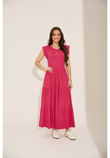 Vestido Brenda Em Malha Conforto Pink Tata Martello Primavera/Verão 2027
