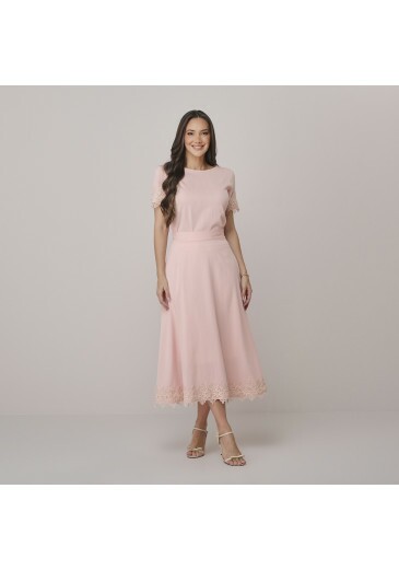 Conjunto Joaquina Em Viscolinho Rose Tata Martello Outono/Inverno 2026
