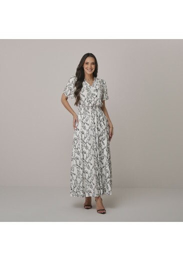 Vestido Estela Em Bordado Zephyr Preto Tata Martello Outono/Inverno 2026
