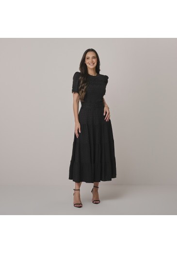 Conjunto Joaquina Em Viscolinho Preto Tata Martello Outono/Inverno 2026