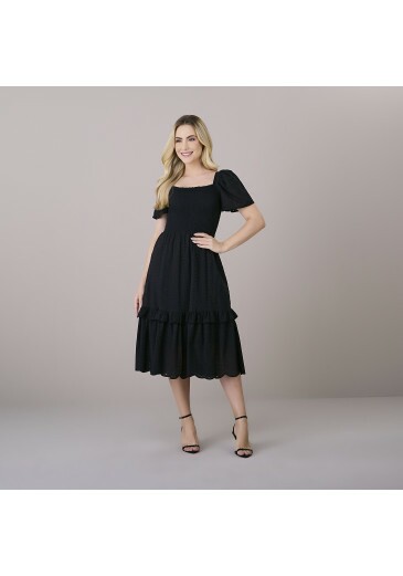 Vestido Mariana Preto De Laise Tatá Martello Outono/Inverno 2025
