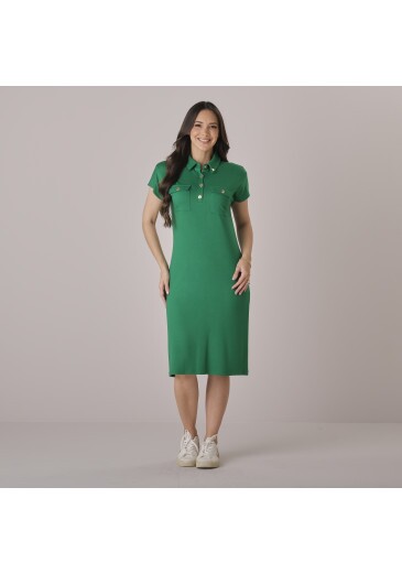 Vestido Keyla Em Moletinho Verde Tata Martello Outono/Inverno 2026