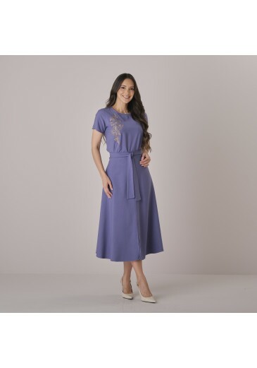 Conjunto Samanta Em Alfaiataria Satin Com Bordado Azul Tata Martello Outono/Inverno 2026