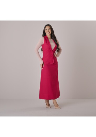 Conjunto Patricia Em Linho Pink Tata Martello Outono/Inverno 2026