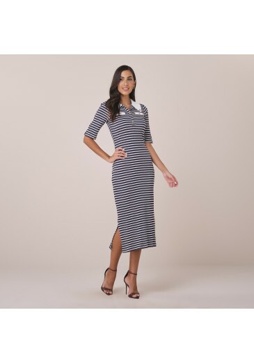 Vestido Daiana Em Geo Parisian Preto Tatá Martello Primavera/Verão 2026