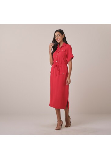 Conjunto Celia Em Alfaiataria Corsica Vermelho Tata Martello  Primavera/Verão 2026