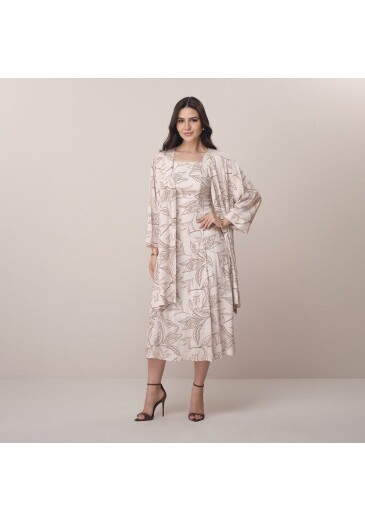 Conjunto Isis Em Viscose Marrom Tata Martello  Primavera/Verão 2026