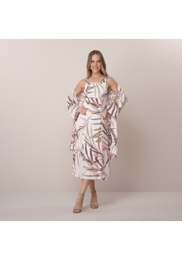 Conjunto Isis Em Viscose Bege Tata Martello  Primavera/Verão 2026