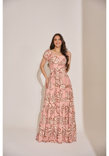 Vestido Silvia Em Crepe Rosa Tata Martello Primavera/Verão 2027